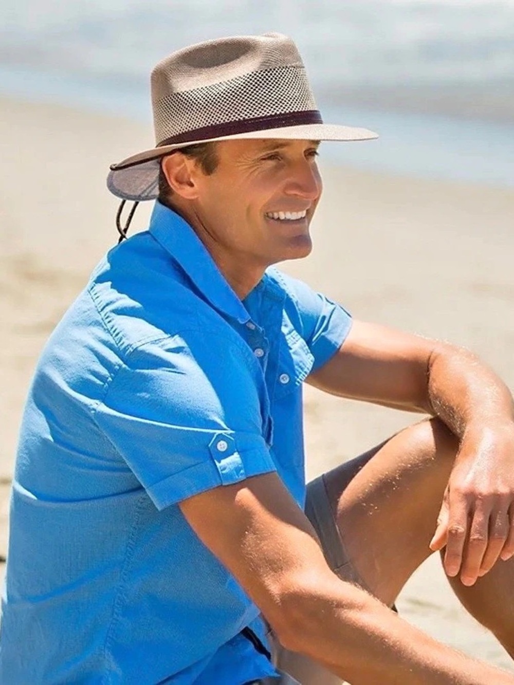 American Hat Makers Milan Tan/Brown Straw Fedora Hat Brown XL